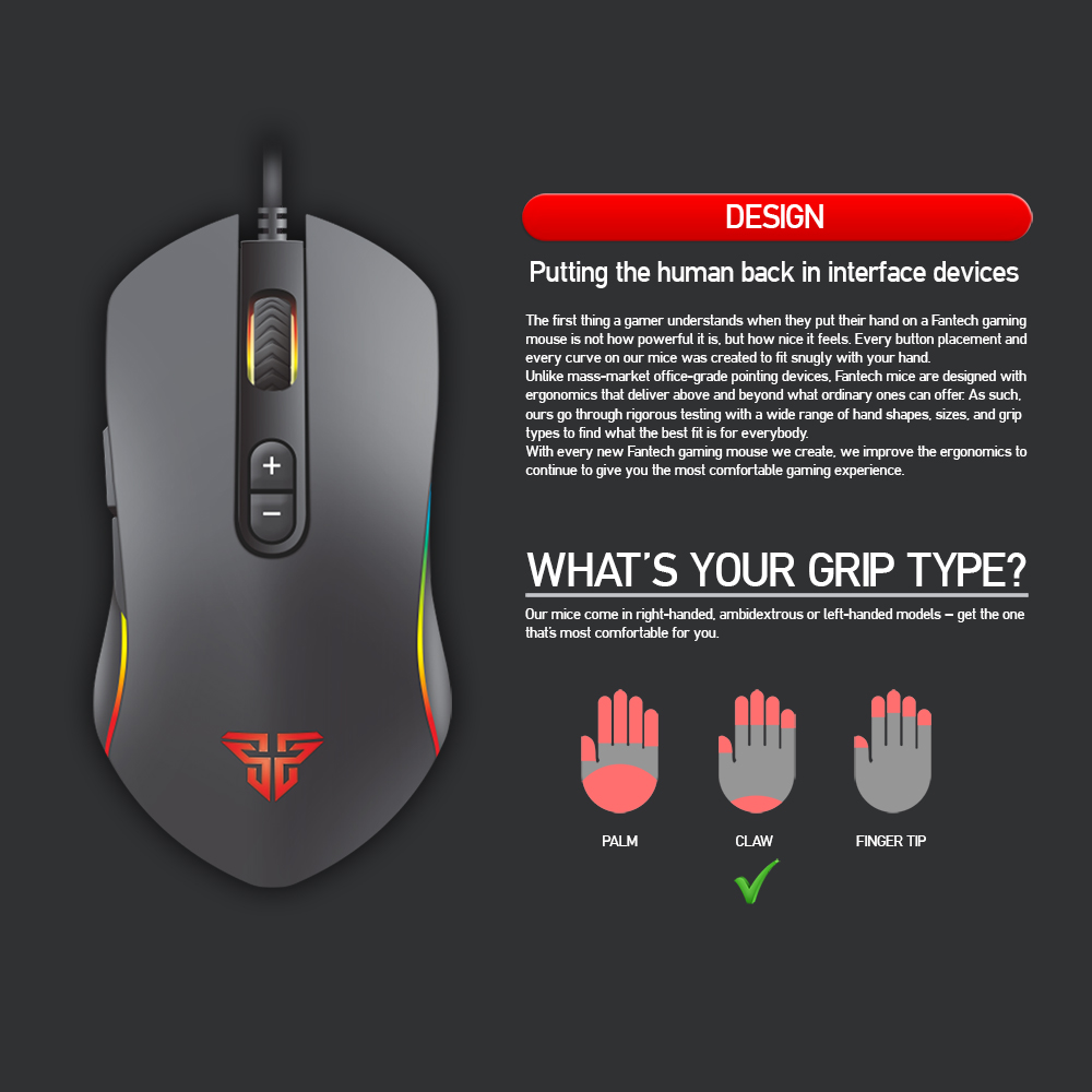 Fantech THOR X9 Macro RGB Gaming Mouse